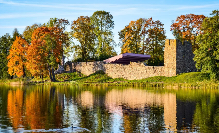 Livonian Order Castle Ruins, Latvia